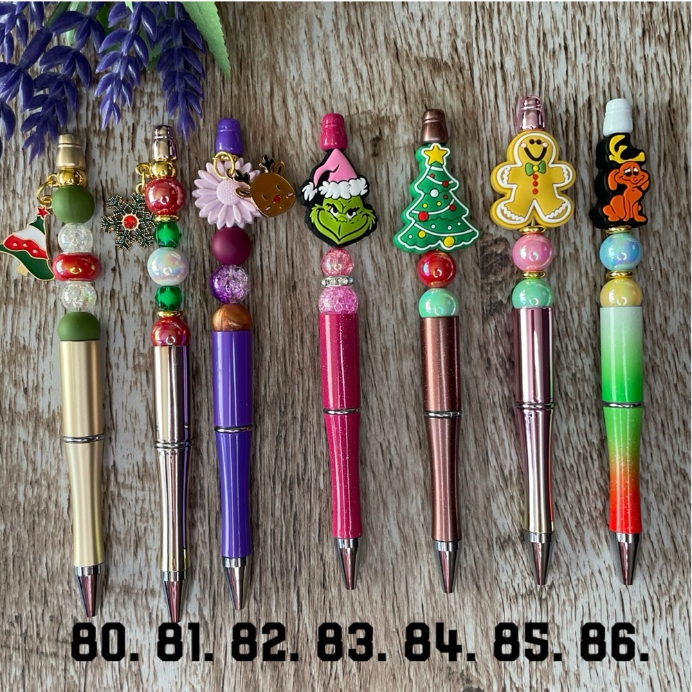 Handcrafted Ginger Tree Pens Beaded Unique Artisan Gifts Office Accessories